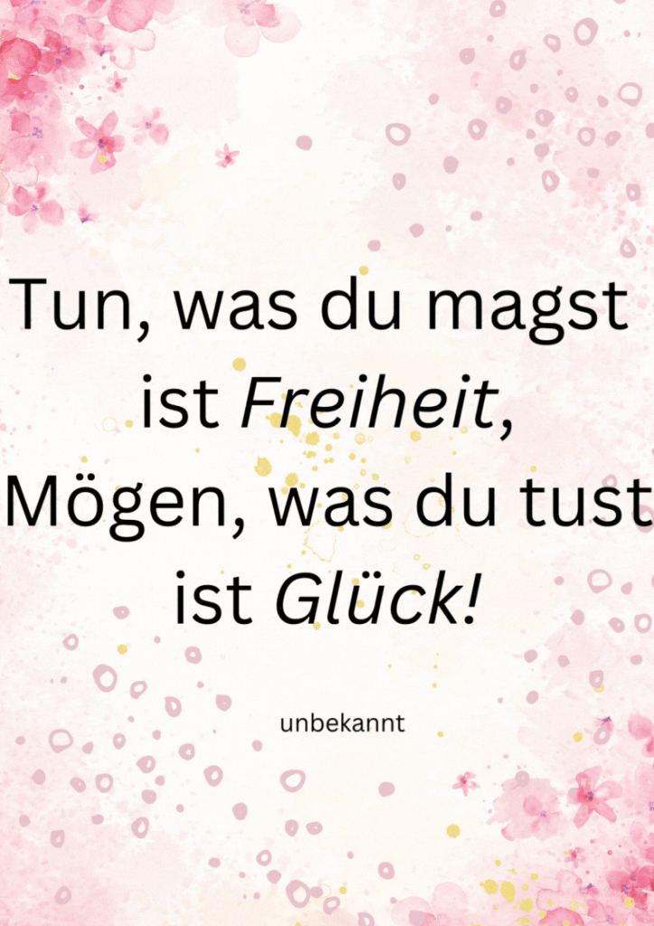 pink-white-floral-watercolor-notes-background-a4-document Florale Grafik mit einem kurzen Spruch über Freiheit und Glück