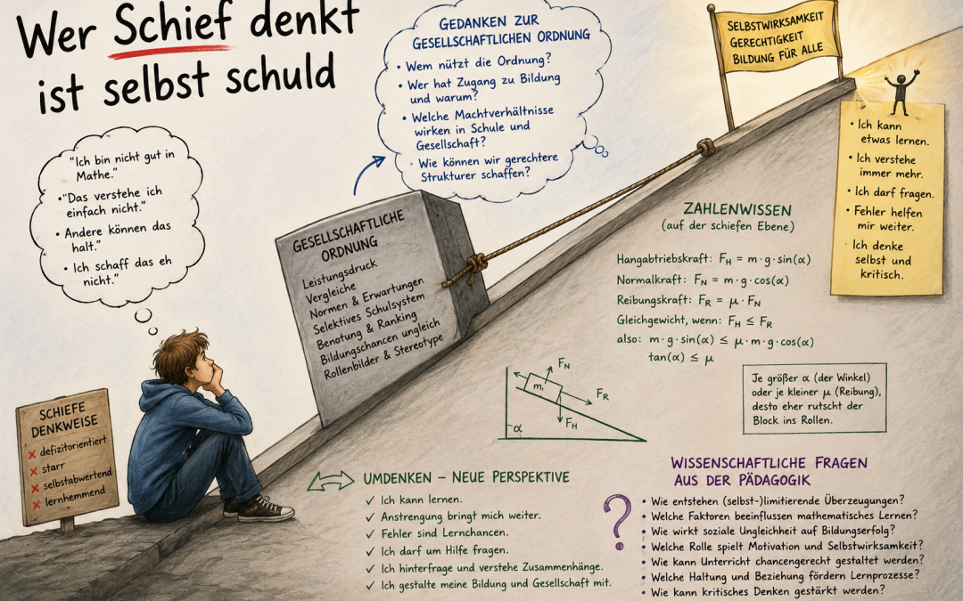 Wer schief denkt ist selbst schuld