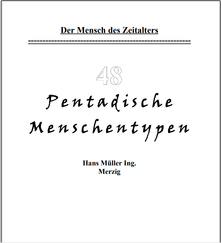 48 Menschentypen – Hans Müller, Neuauflage (Vorbestellung) 48 Menschentypen – Hans Müller, Neuauflage (Vorbestellung)