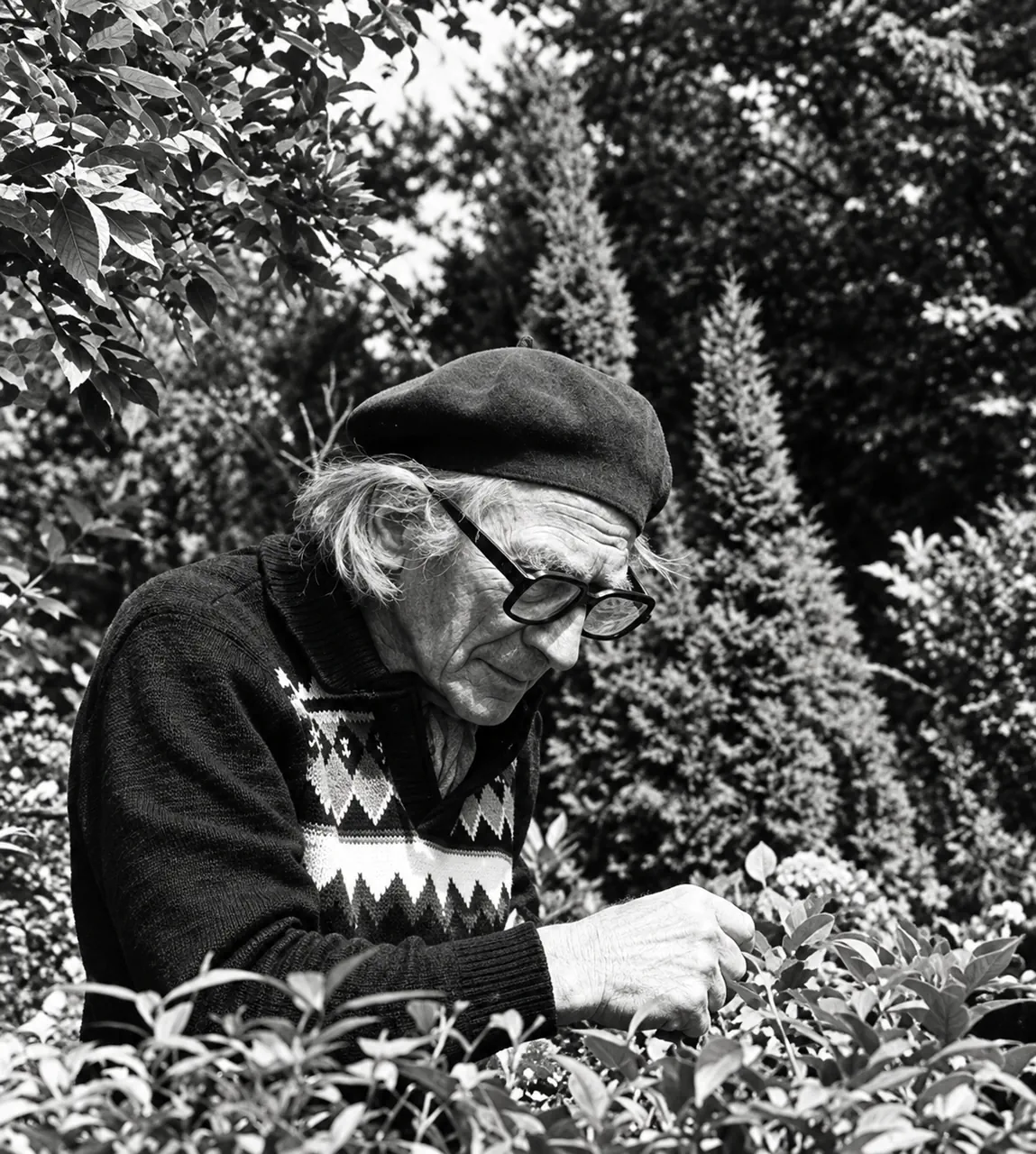 Hans Müller im Garten – Begründer der Pentalogie
